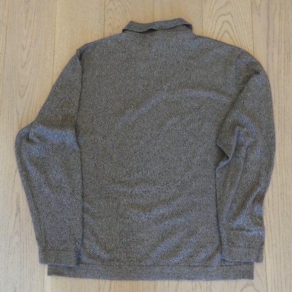 Dockers Vintage Grey Large Long Sleeve Polo - Picture 3 of 3